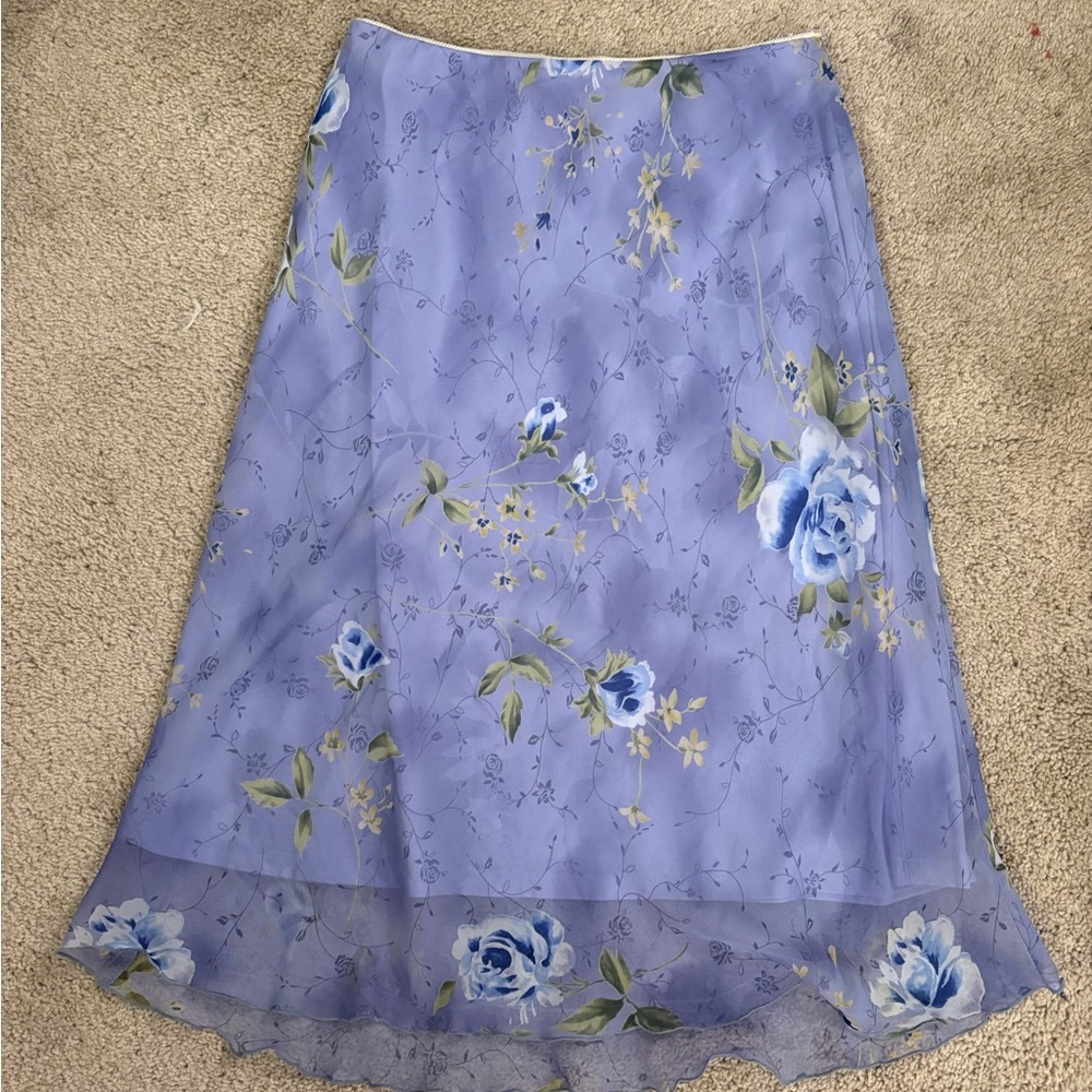 vintage floral skirt